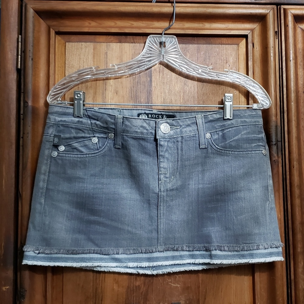Rock & Republic Mini Skirt Denim Size 32